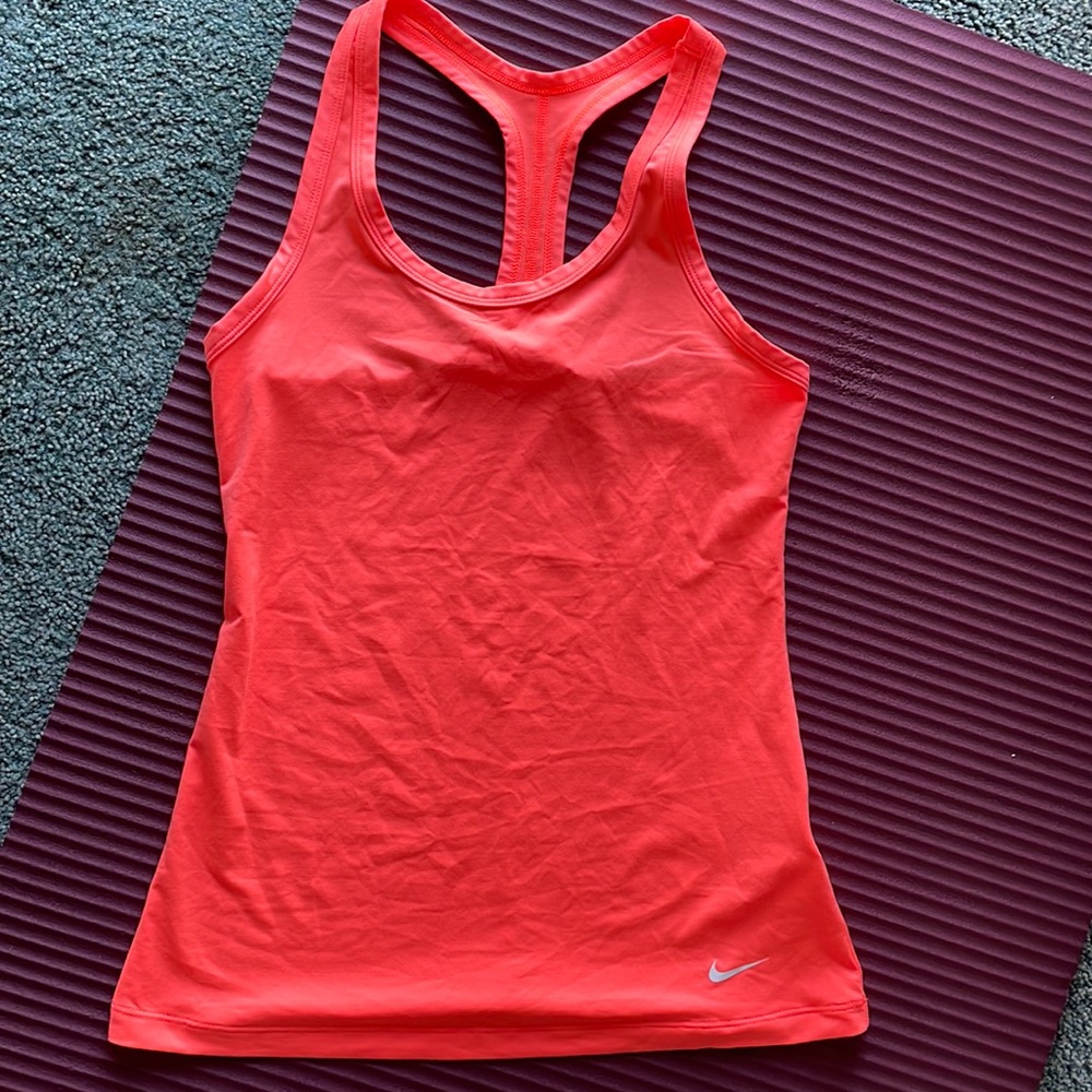 NIKE DRI-FIT Orange Pink Tank (S)